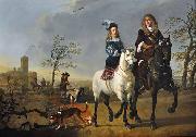 Aelbert Cuyp Lady and Gentleman on Horseback oil on canvas